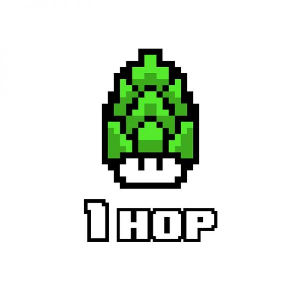 1 Hop på hvit bakgrunn