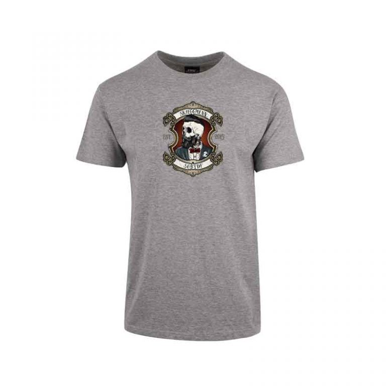 Skjeggmenn Till death Tshirt Grå Printhub.no
